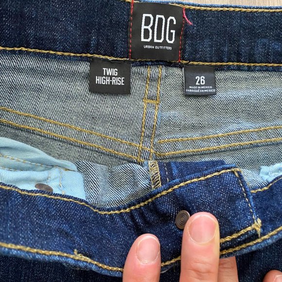 BDG (by Urban Outfitters) Dark Blue "Twig High-Rise" Jeans - Picture 3 of 11